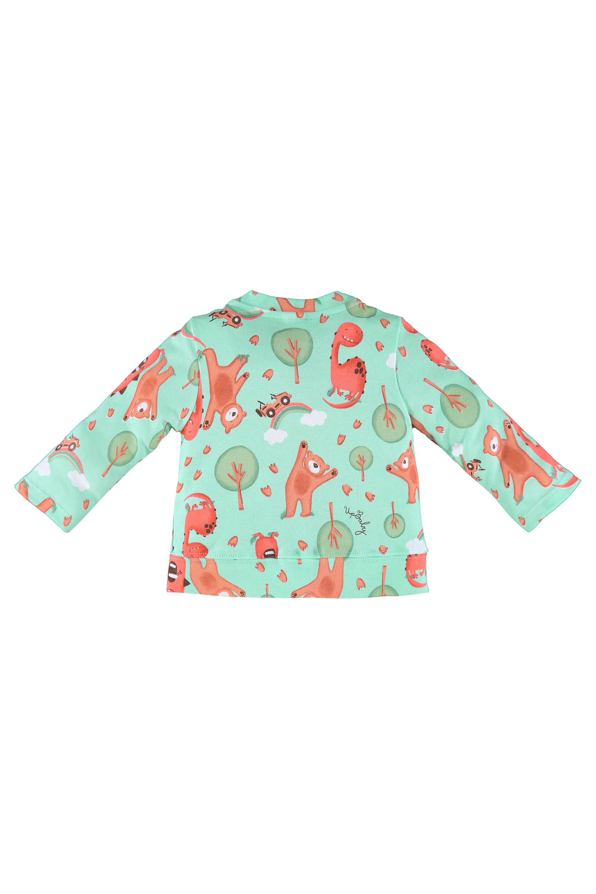 Cardigan para Bebês em Suedine (Verde) Up Baby - Imagem 6